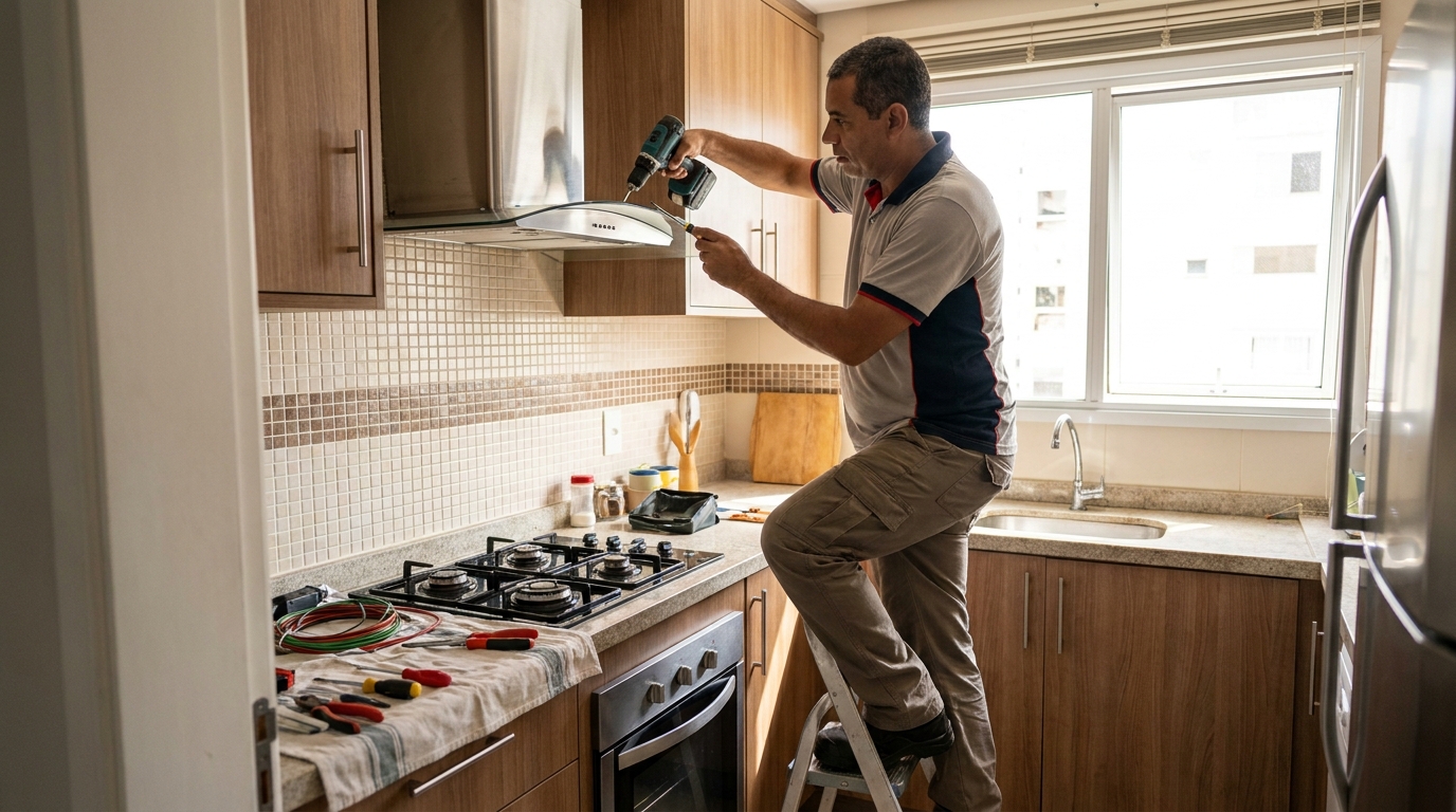 Instalação de Exaustor no Bebedouro, Maceió‑AL