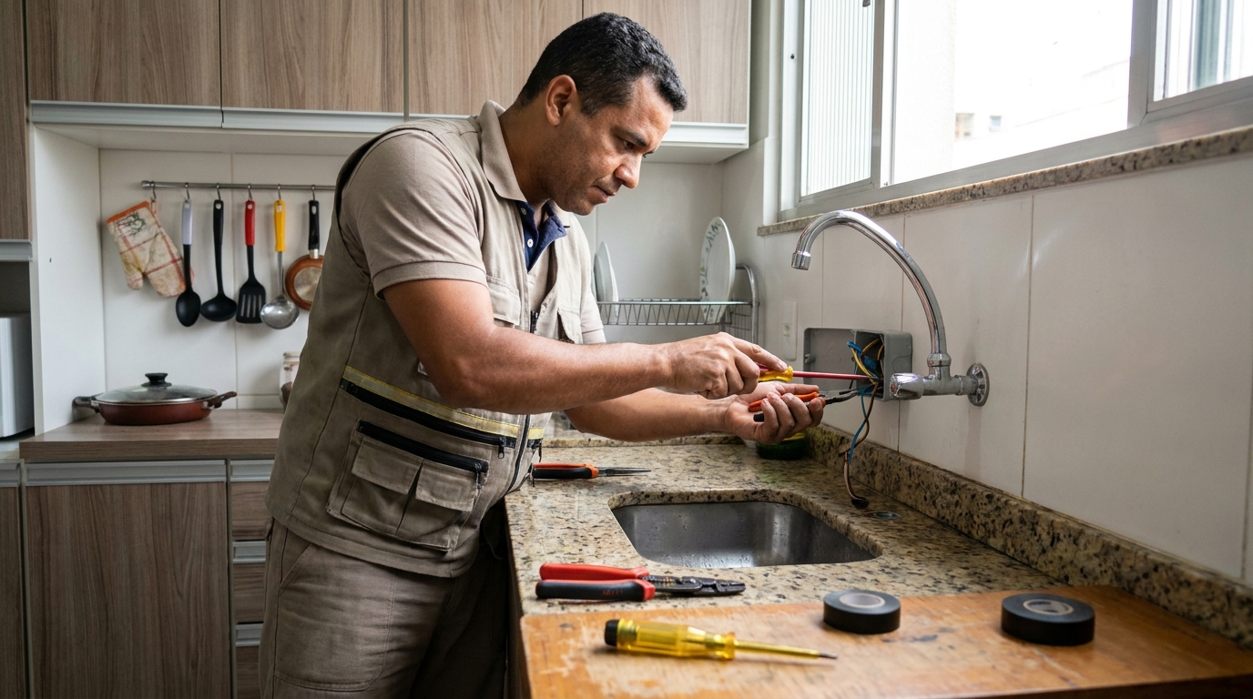 Instalação em Cozinha ou Área Gourmet em Canaã, Maceió‑AL